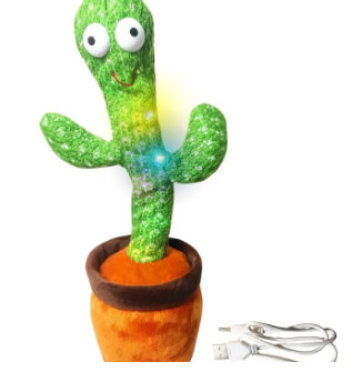 Dancing Cactus Talking Toy, Cactus Plush Toy, Wriggle & Singing Recording Repeat What You Say Funny Education Toys for Babies Children Playing(Cactus Toy)