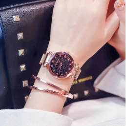 stylish magnet chain watch for girls 001