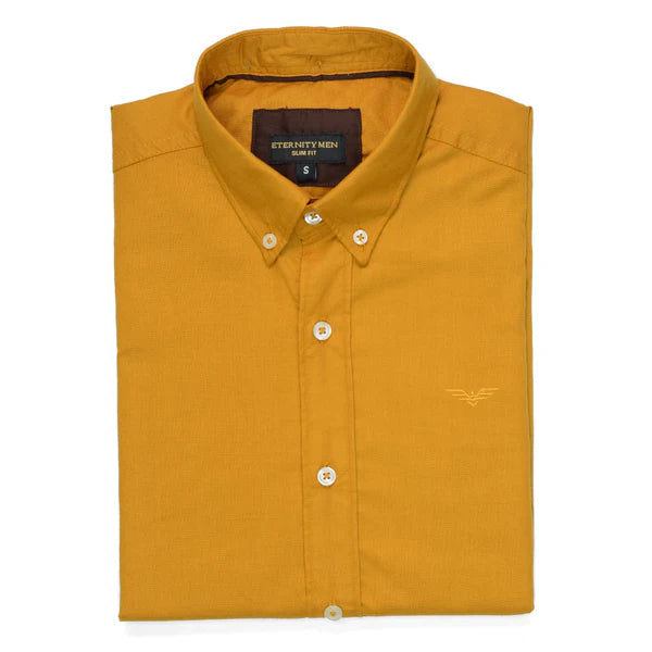 Gold Logo Embroidered Oxford Shirt | Large | Extra Large