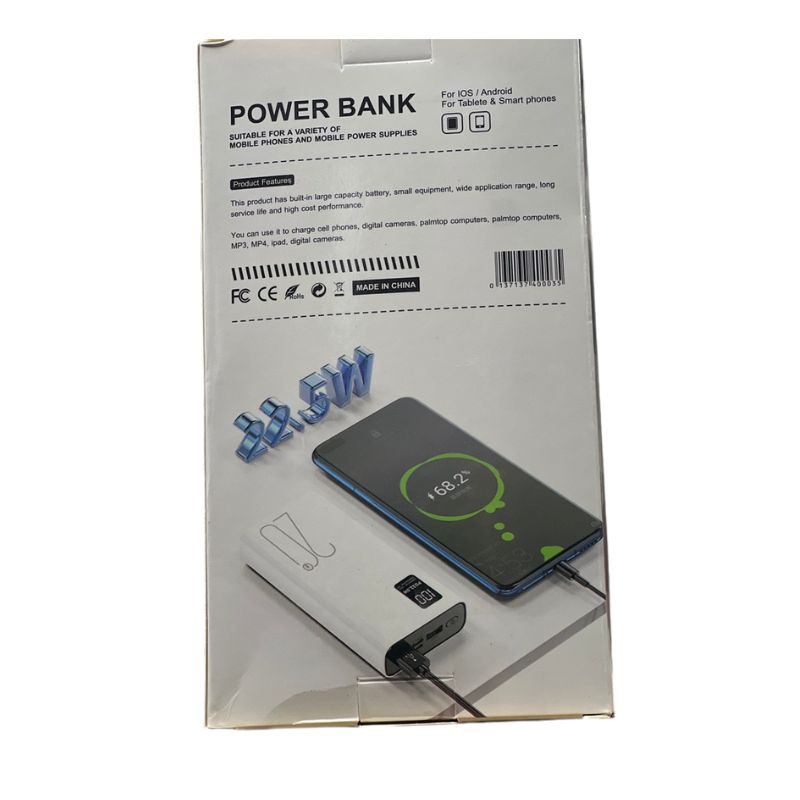 20000 MAH Power Bank Fast Charging – 2x USB Ports