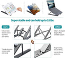 Plastic Foldable & Portal Laptop Stand | Light Weight | Adjustable | High Quality Plastic Rod