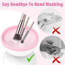 Electric Makeup Brush Cleaner Machine - Automatic | USB Rechargeable & Gentle on Bristles | Random Color