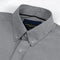 Smoke Grey Logo Embroidered Oxford Shirt | Medium | Large | Extra Large