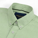 Fog Green Logo Embroidered Oxford Shirt | Medium | Large | Extra Large